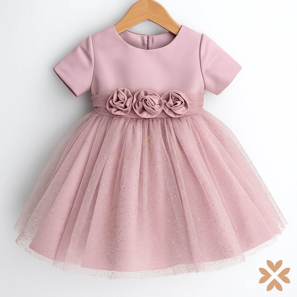 Abito tulle glitterato - Allegra