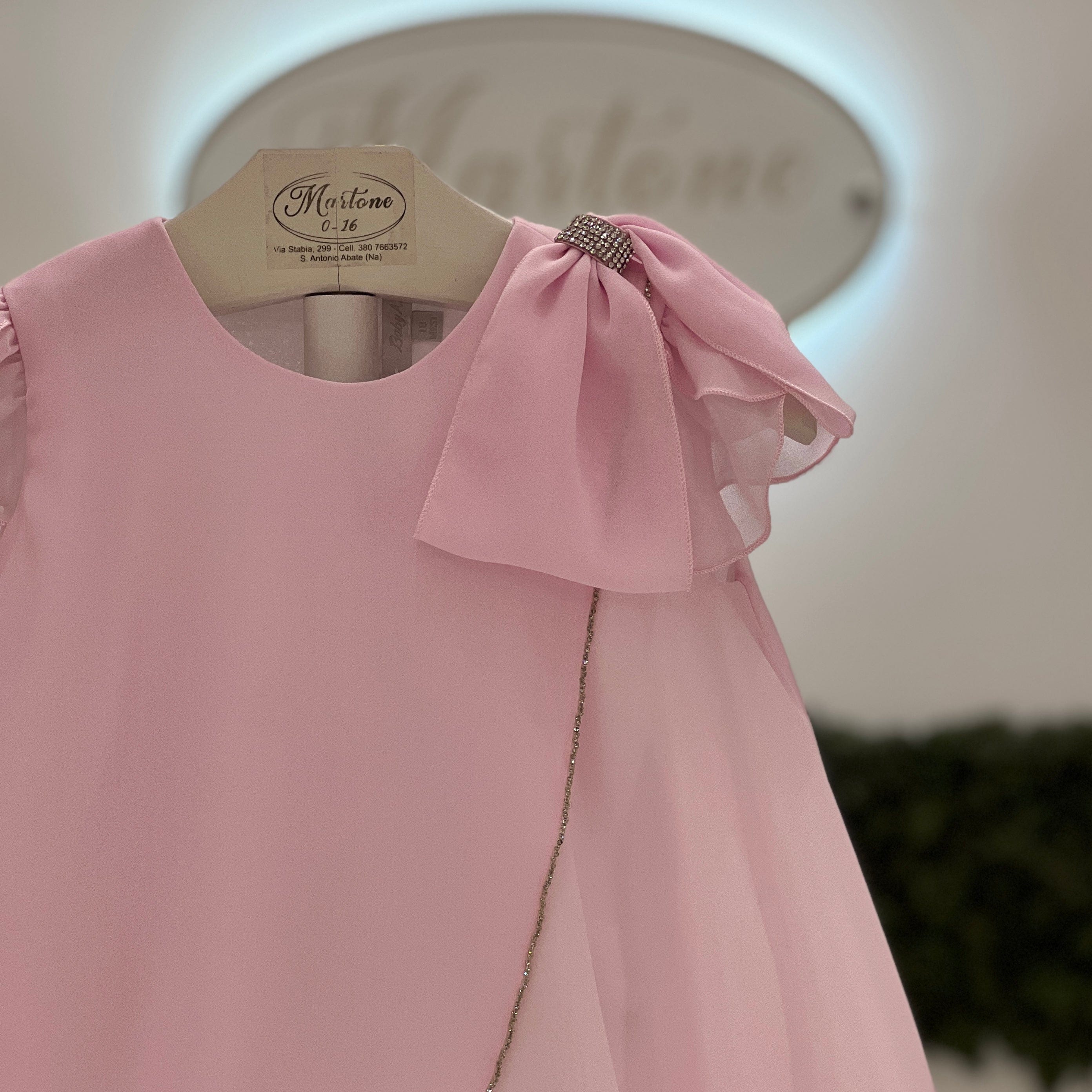 Abito svasato in chiffon