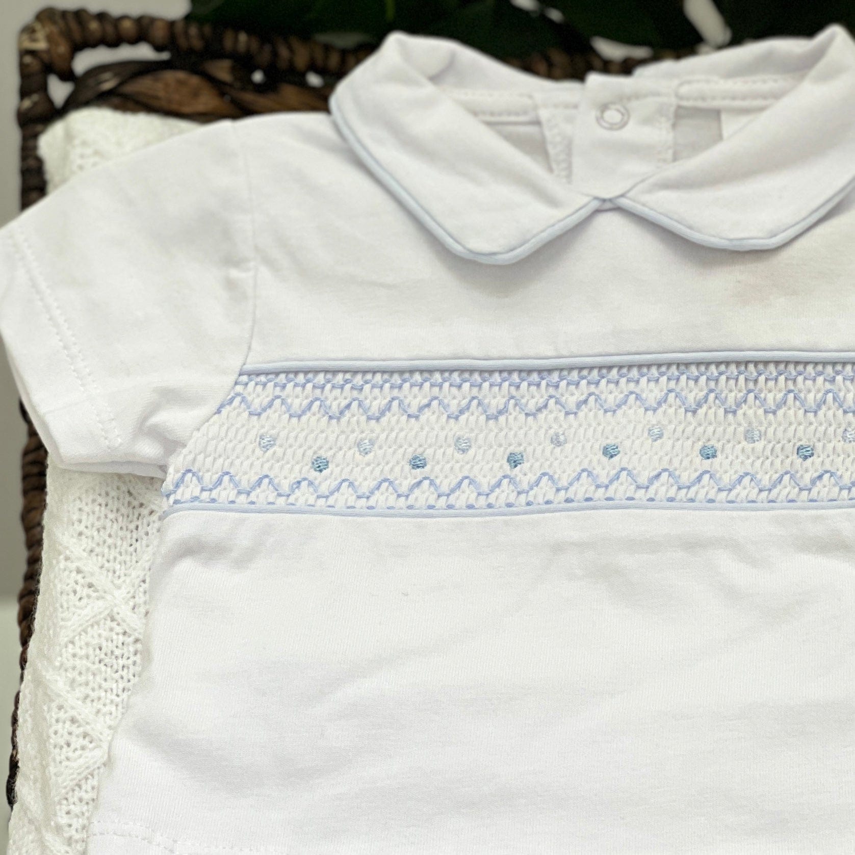 Completo corto punto smock - Baby Fashion