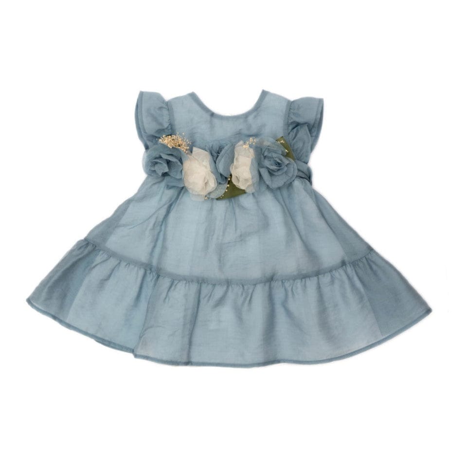 Barcellino - Abito in organza e fiori