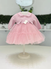 Abito lana e tulle