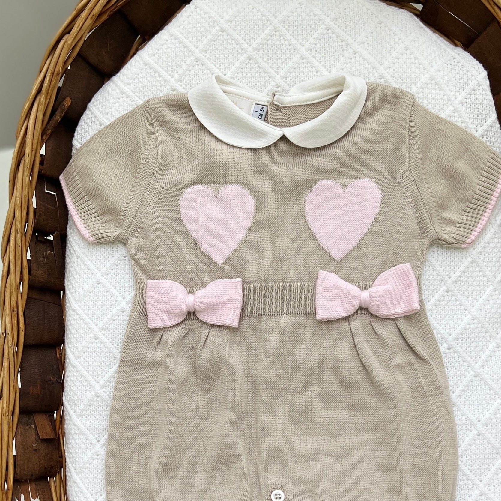 Pagliaccetto in filo con cuori