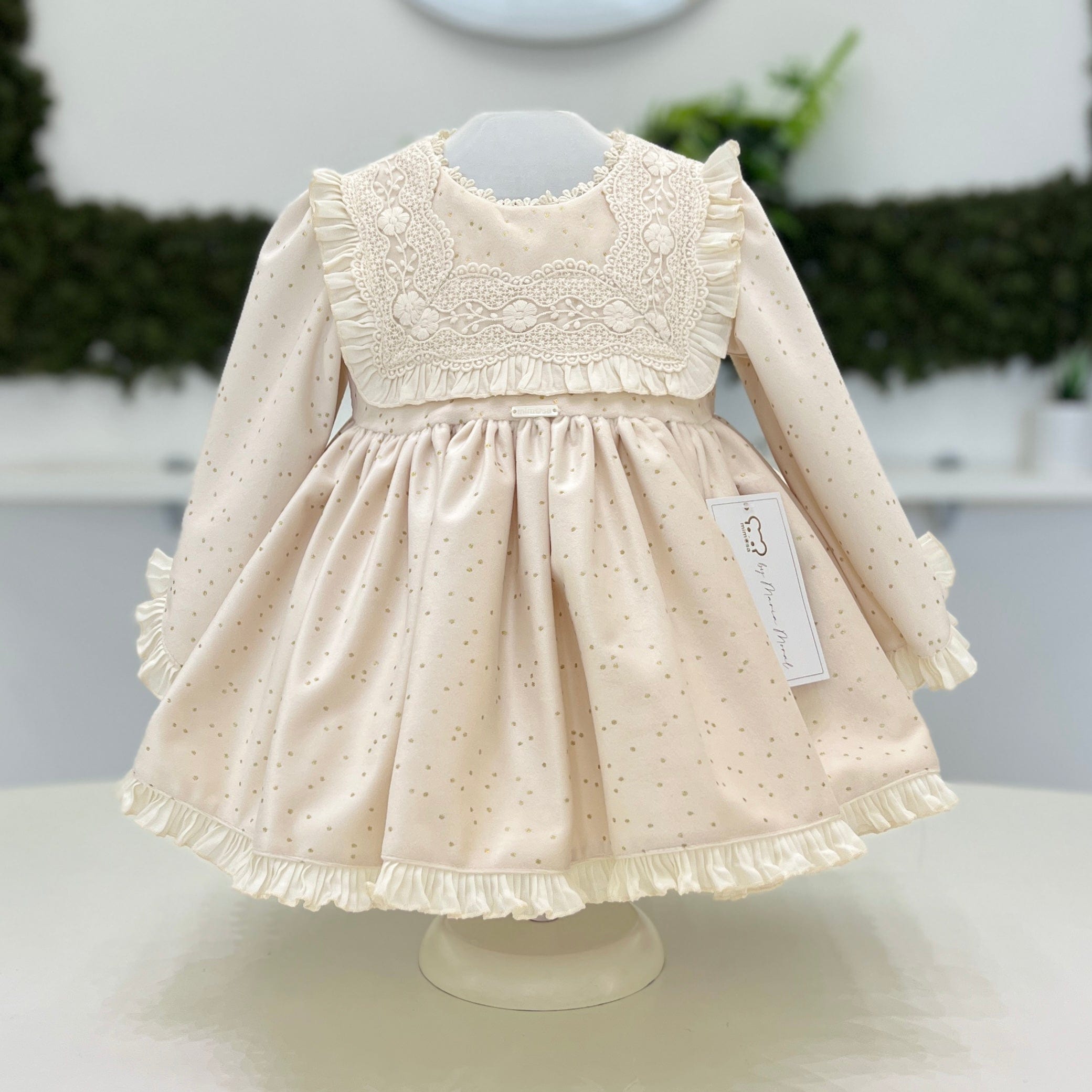 Abito in velluto e macramè - La Amapola