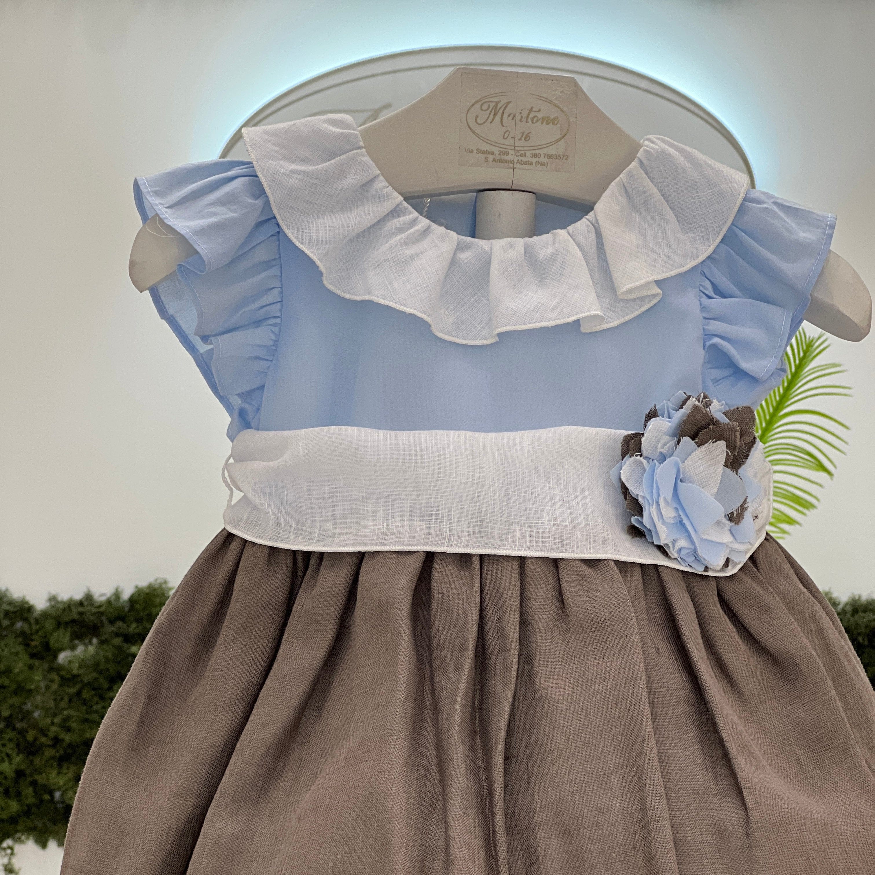 Abito in lino - La Sartoria Dei Piccoli