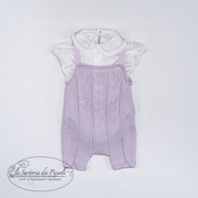 Salopette in filo con blusa - La Sartoria Dei Piccoli