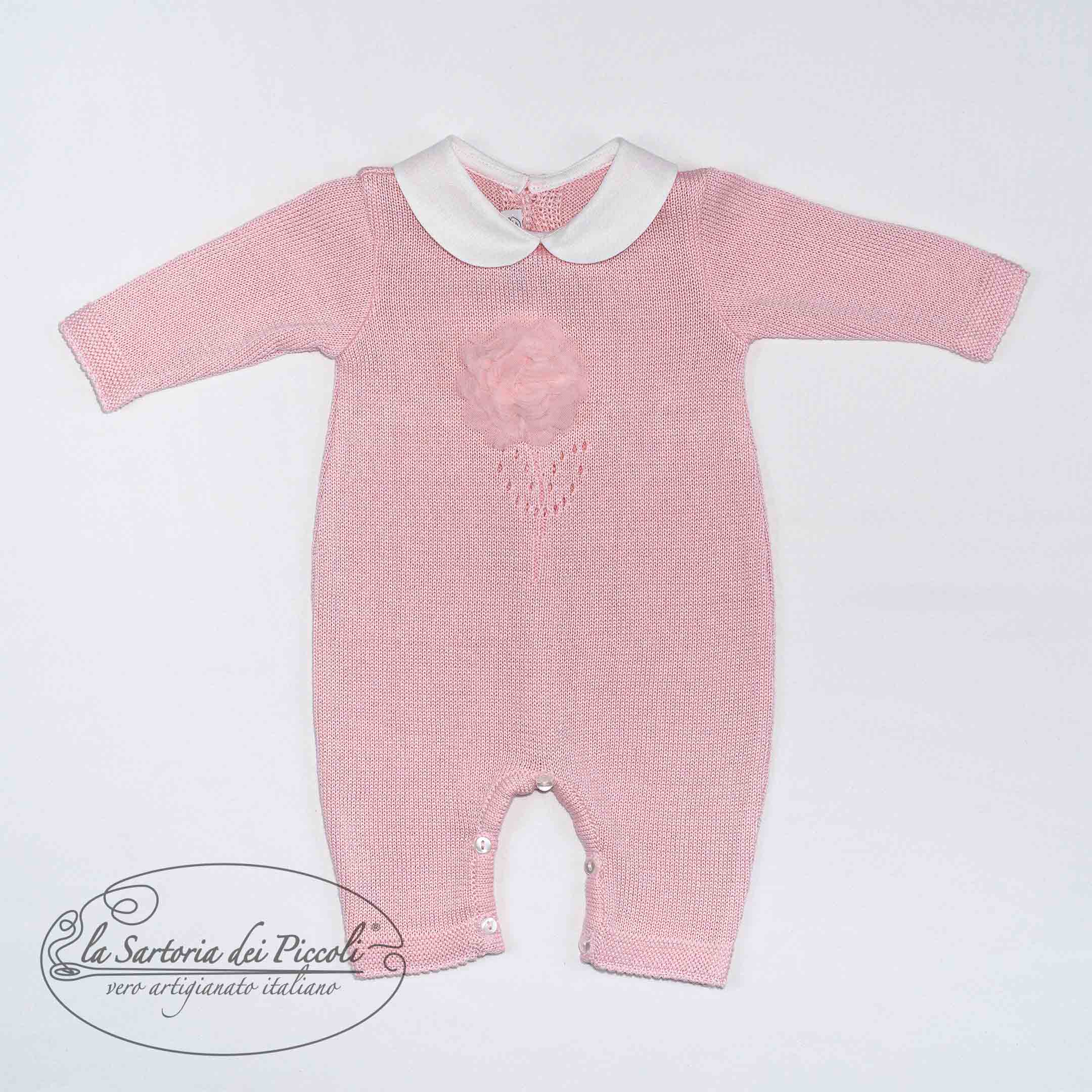 Tutina fiore tridimensionale - La Sartoria Dei Piccoli