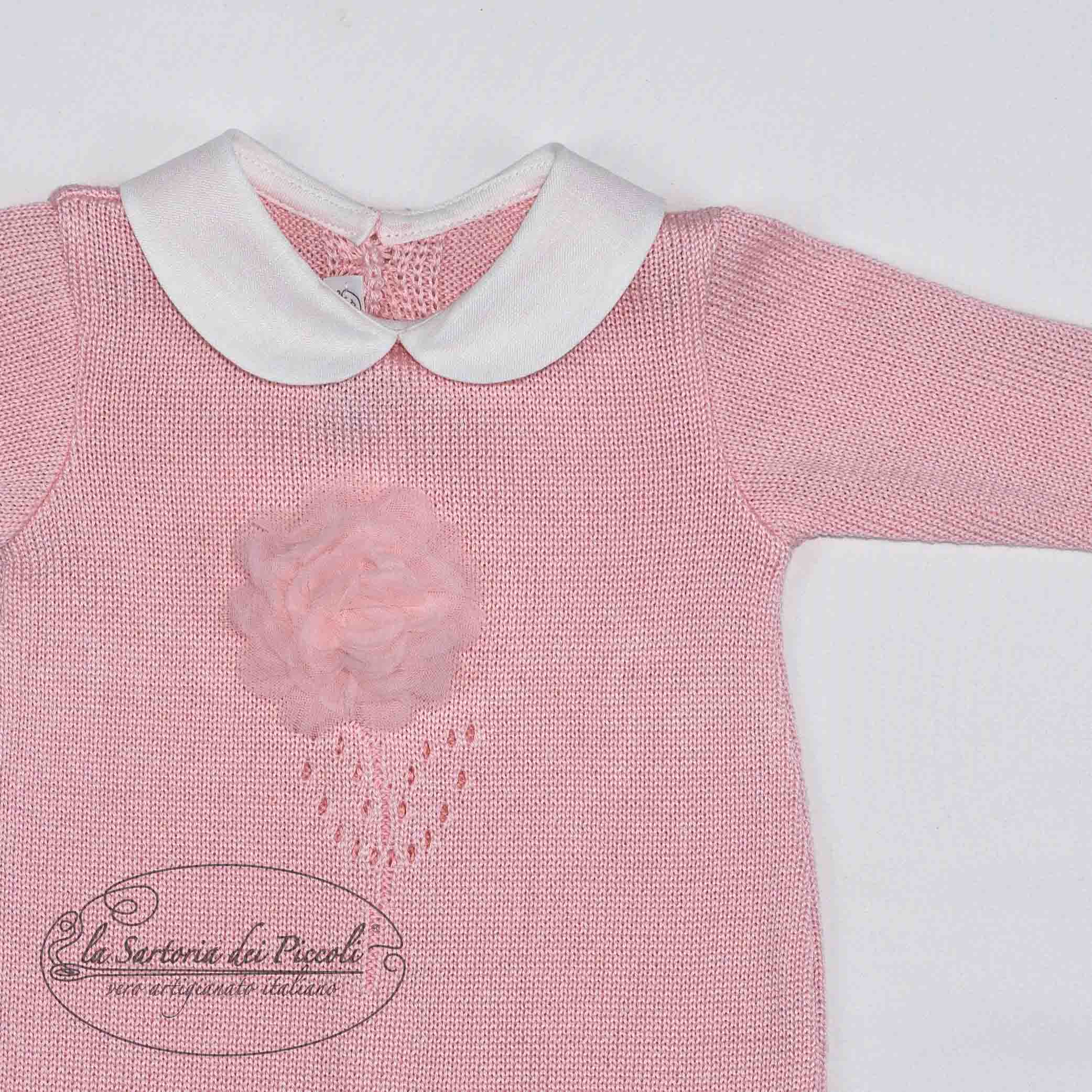 Tutina fiore tridimensionale - La Sartoria Dei Piccoli