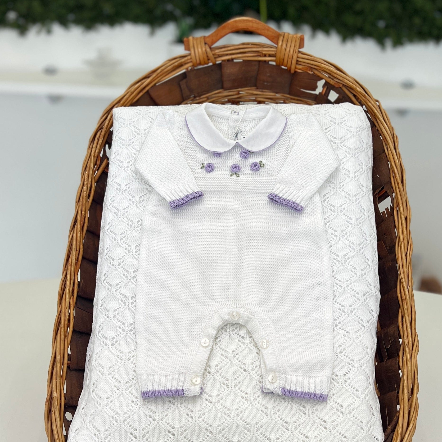Tutina fiori ricamati - La Sartoria Dei Piccoli