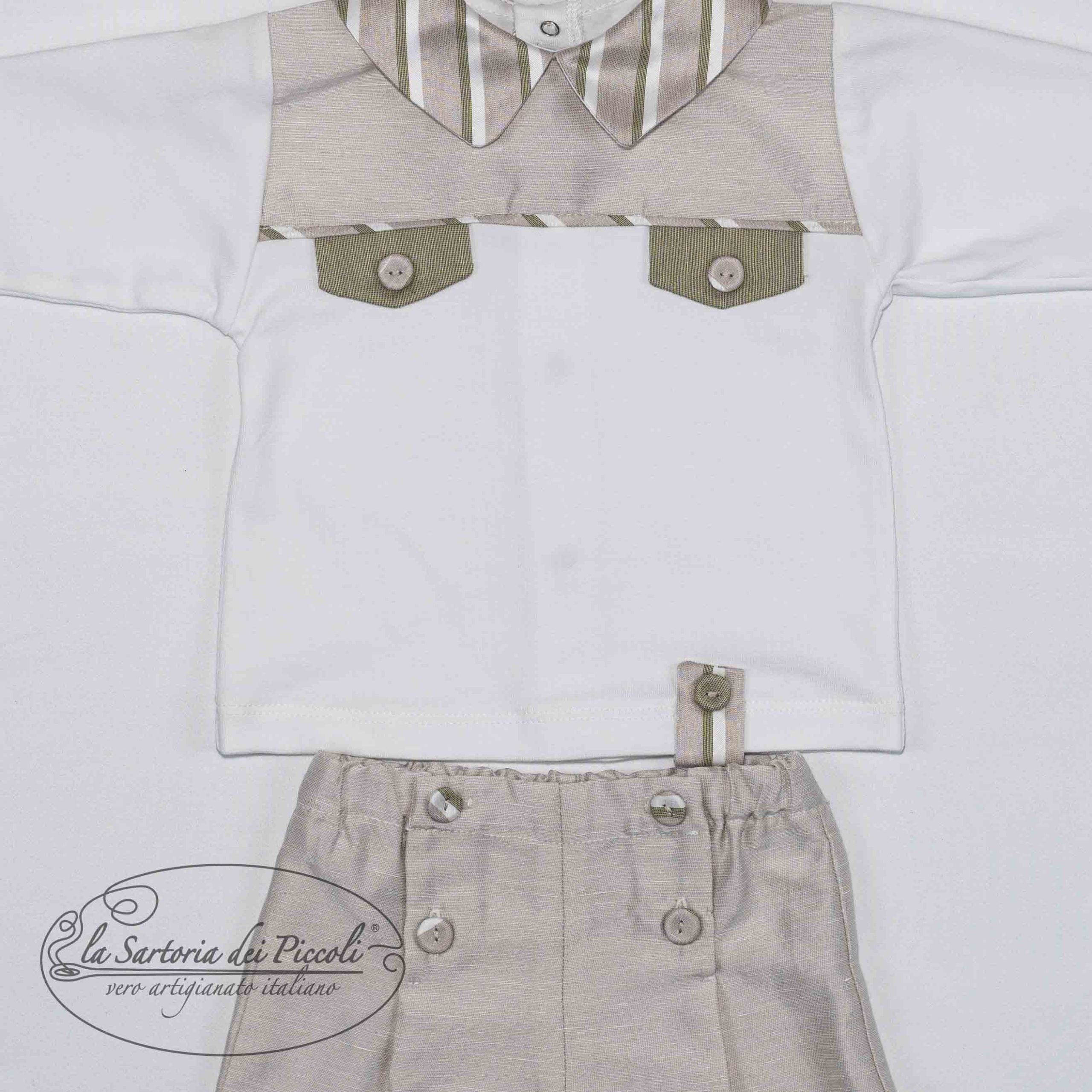 Tutina spezzata in shantung