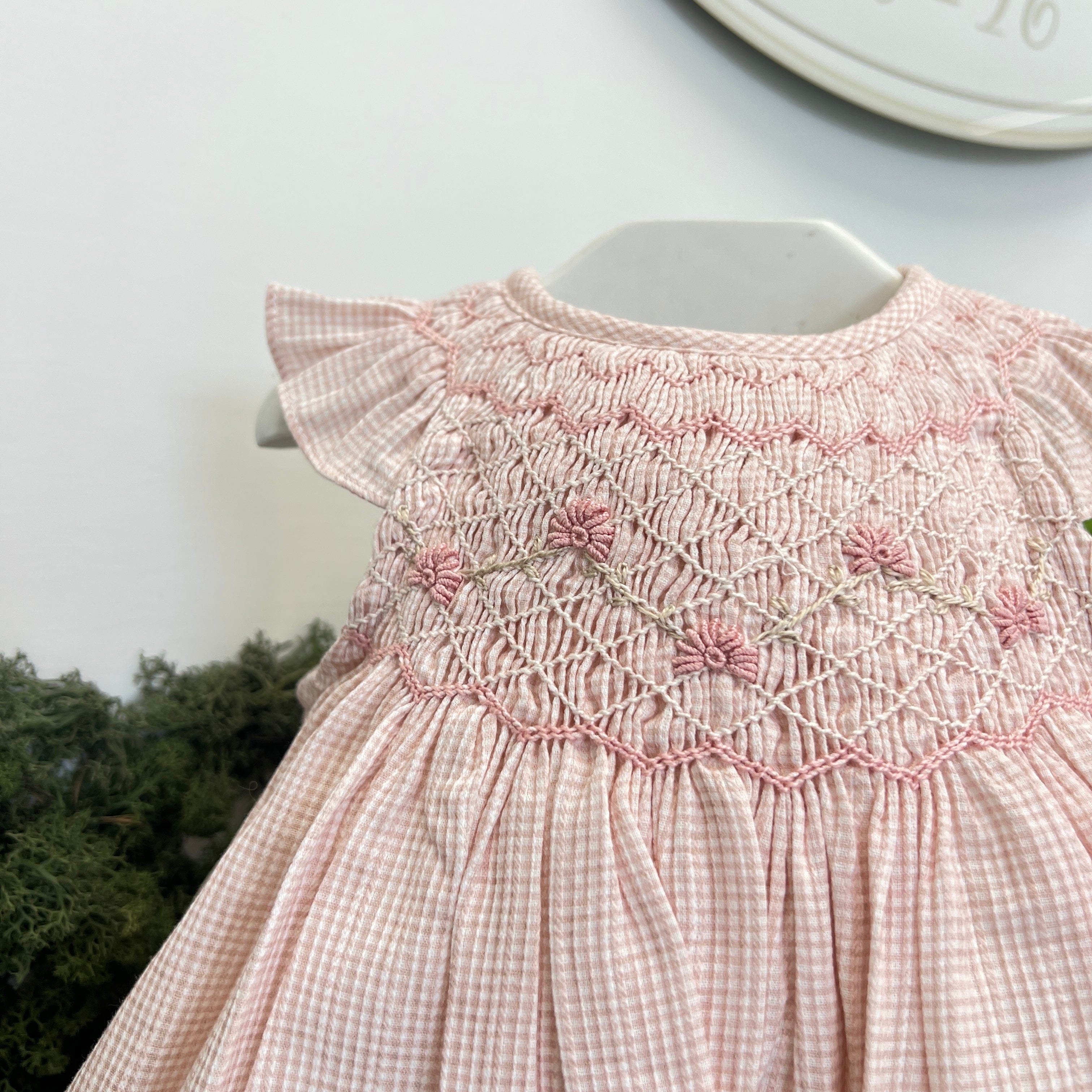 Abito vichy punto smock - Tartaleta
