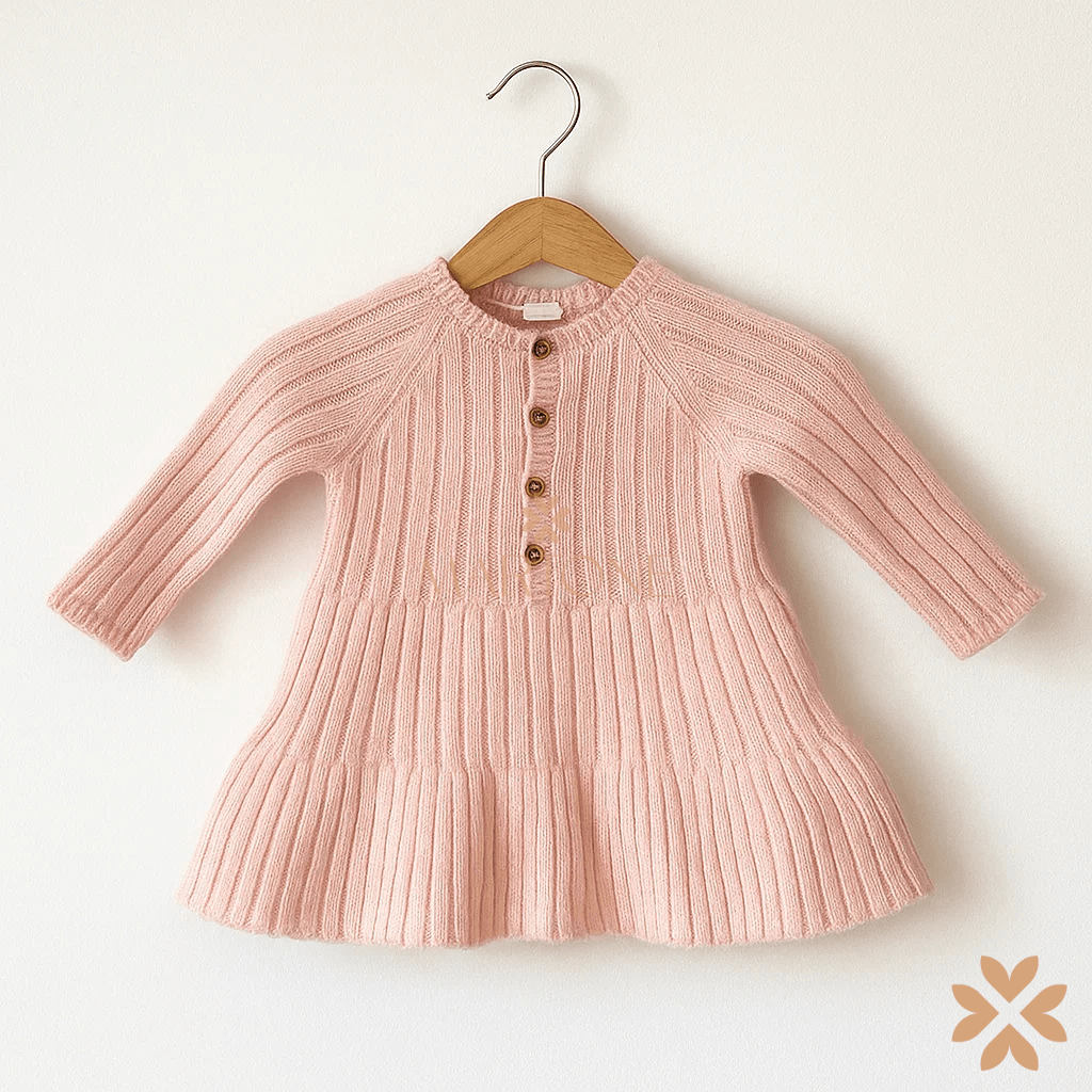 Abito con gilet in lana merino - Wedoble