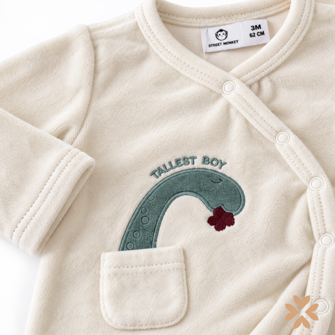 Tutina Neonato in Ciniglia con Dinosauro - Street Monkey