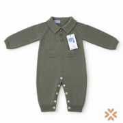 Tutina Neonato in Maglia con Colletto Polo - Mac Ilusion