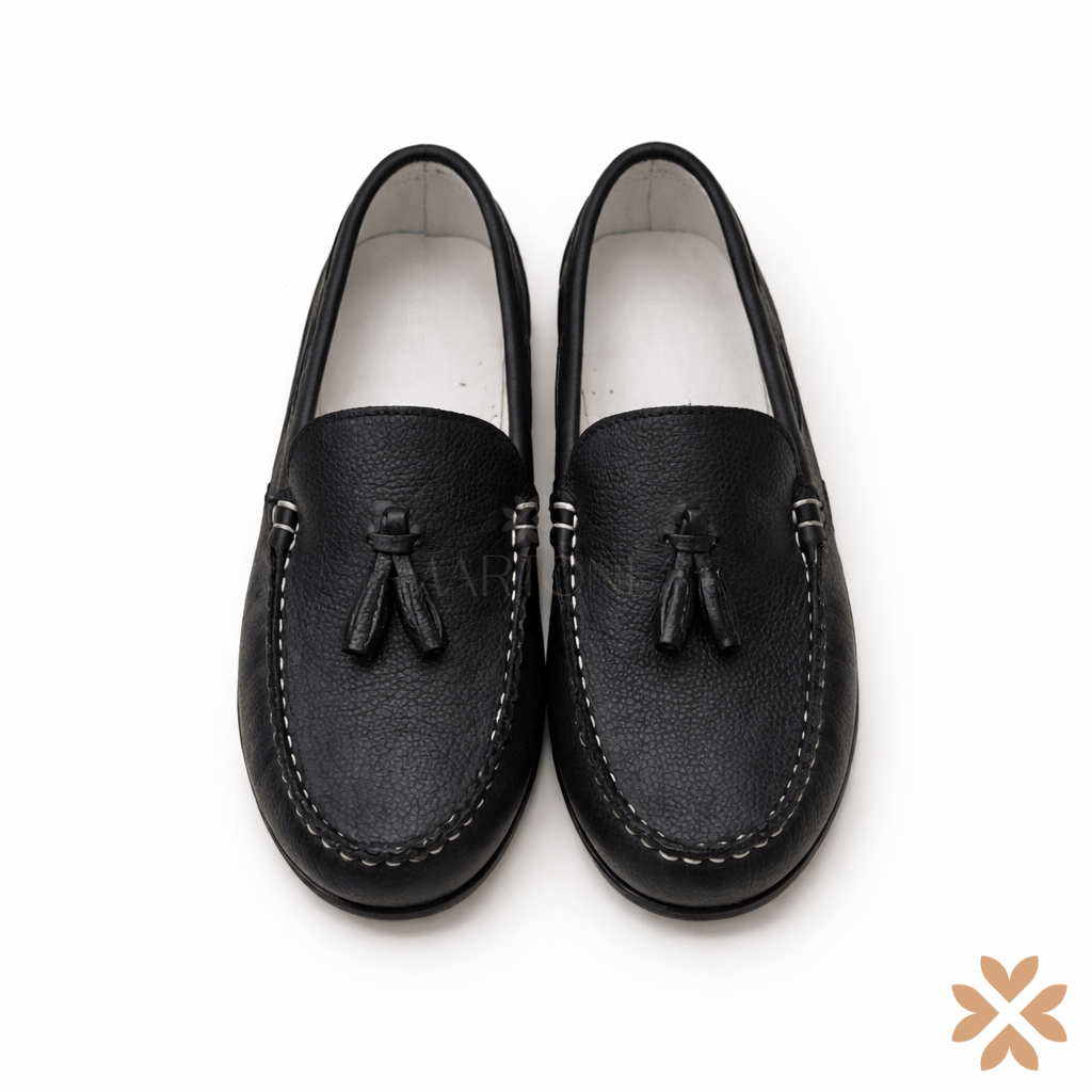 Mocassino bimbo con nappine