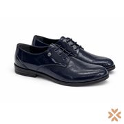 Scarpa cerimonia  blu goffrato - Alessandro Martinez