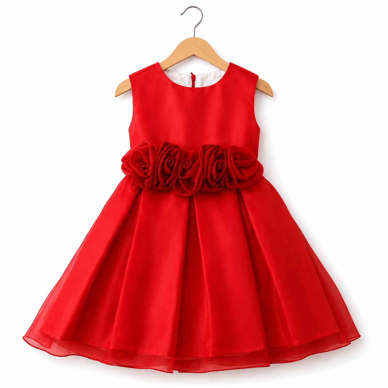 Abito in organza rosso - Allegra