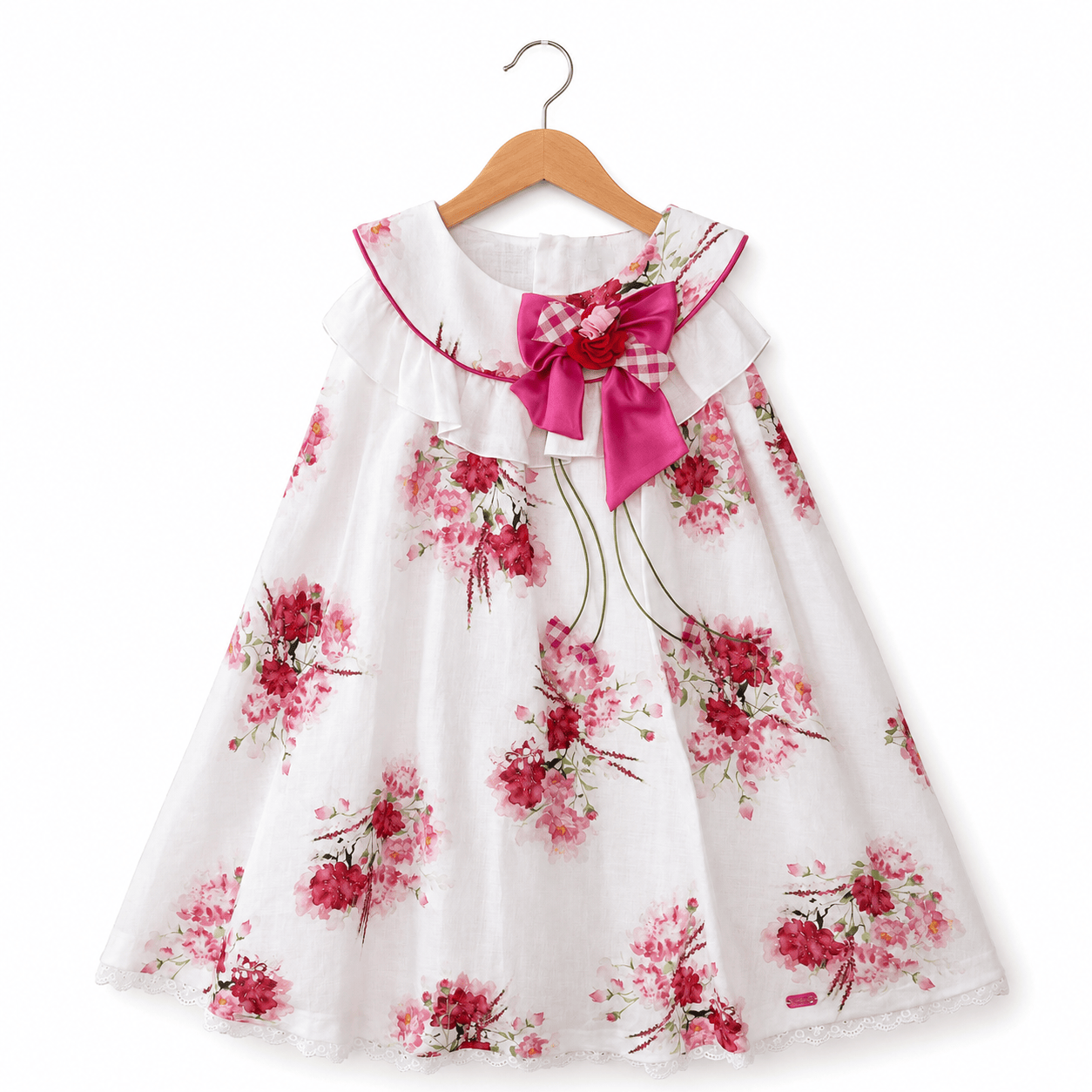 H2873 - Abito svasato floreale Baby A