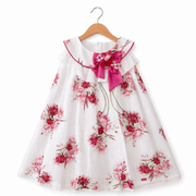 H2873 - Abito svasato floreale Baby A