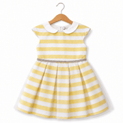 Abito bambina a righe gialle e bianche - Baby A