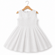 H2510 - Abito bianco sangallo Baby A