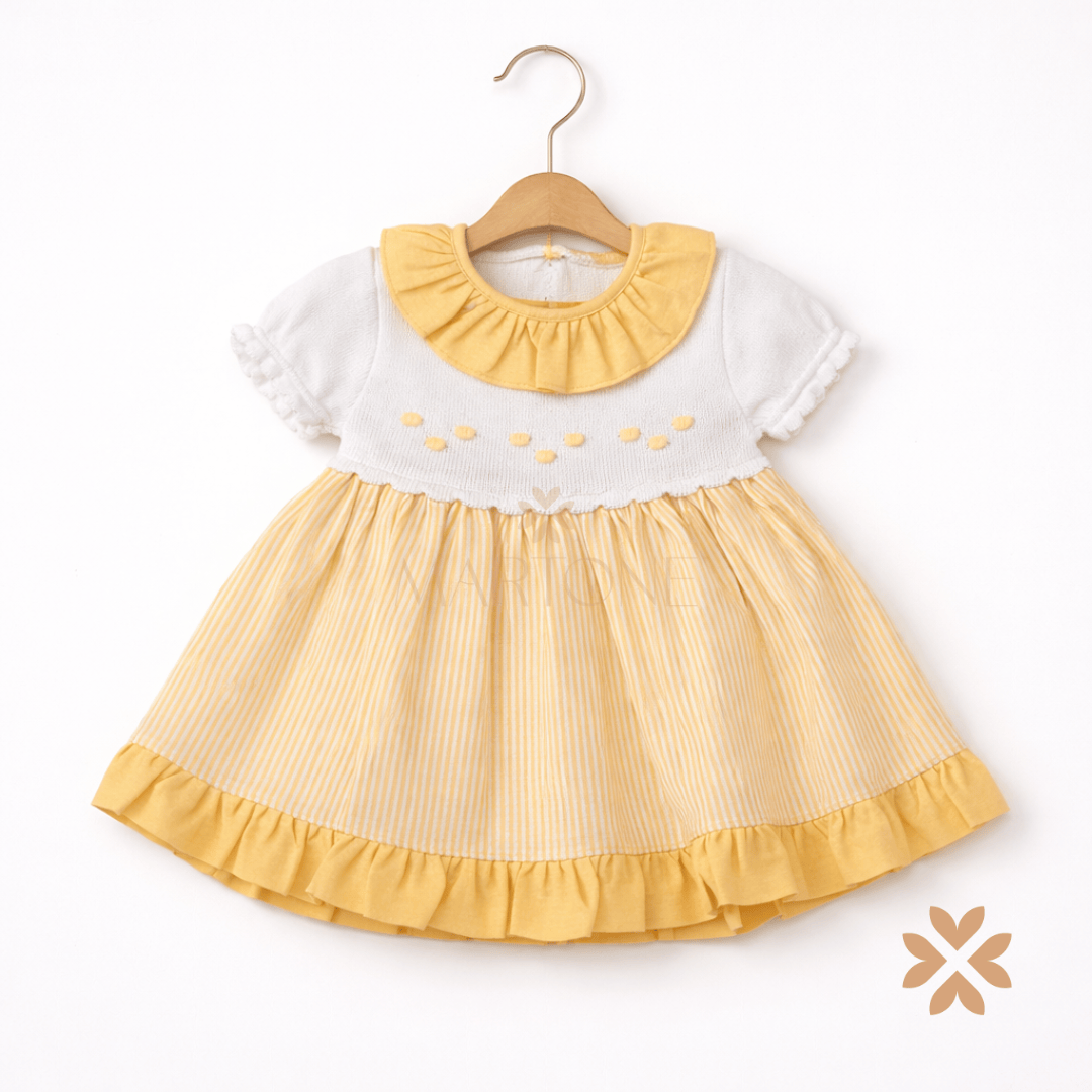 Abito a righe con balza - Baby Fashion