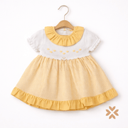 Abito a righe con balza - Baby Fashion