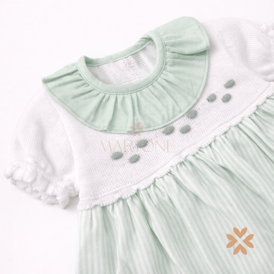Abito a righe con balza - Baby Fashion