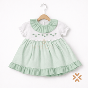 Abito a righe con balza - Baby Fashion