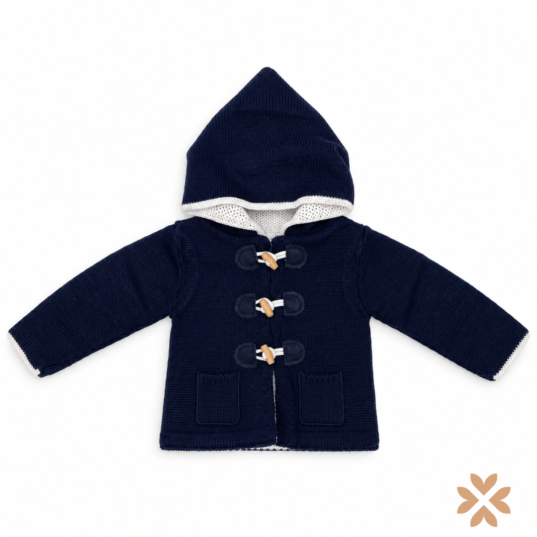 Cappottino in Maglia con Alamari - Baby Fashion (Copia)