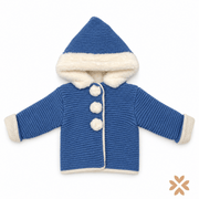 Cappottino in Maglia con Cappuccio - Baby Fashion
