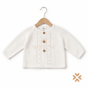 Cardigan bimbo in filo latte - Baby Fashion