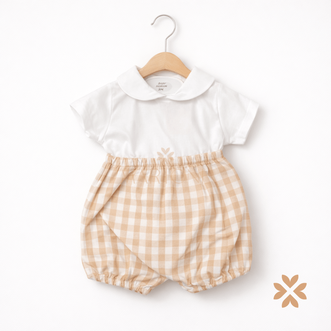 Completo a quadri con cardigan - Baby Fashion