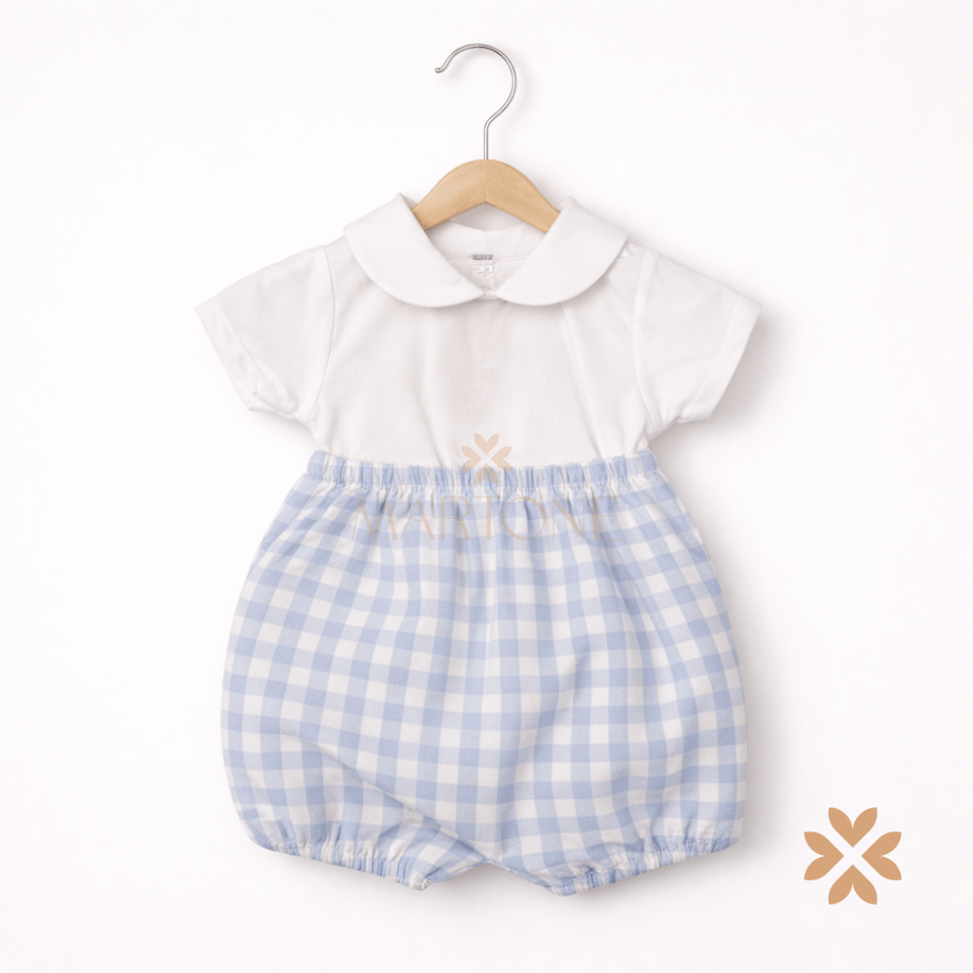 Completo a quadri con cardigan - Baby Fashion