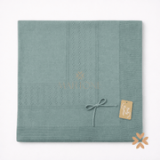 Coperta in filo di cotone verde - Baby Fashion