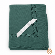 Copertina in Maglia con Bordo Traforato - Baby Fashion