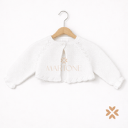 Scaldacuore in filo bianco - Baby Fasion