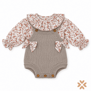 Pagliaccetto Neonata in Maglia e Fantasia Floreale - Baby Fashion