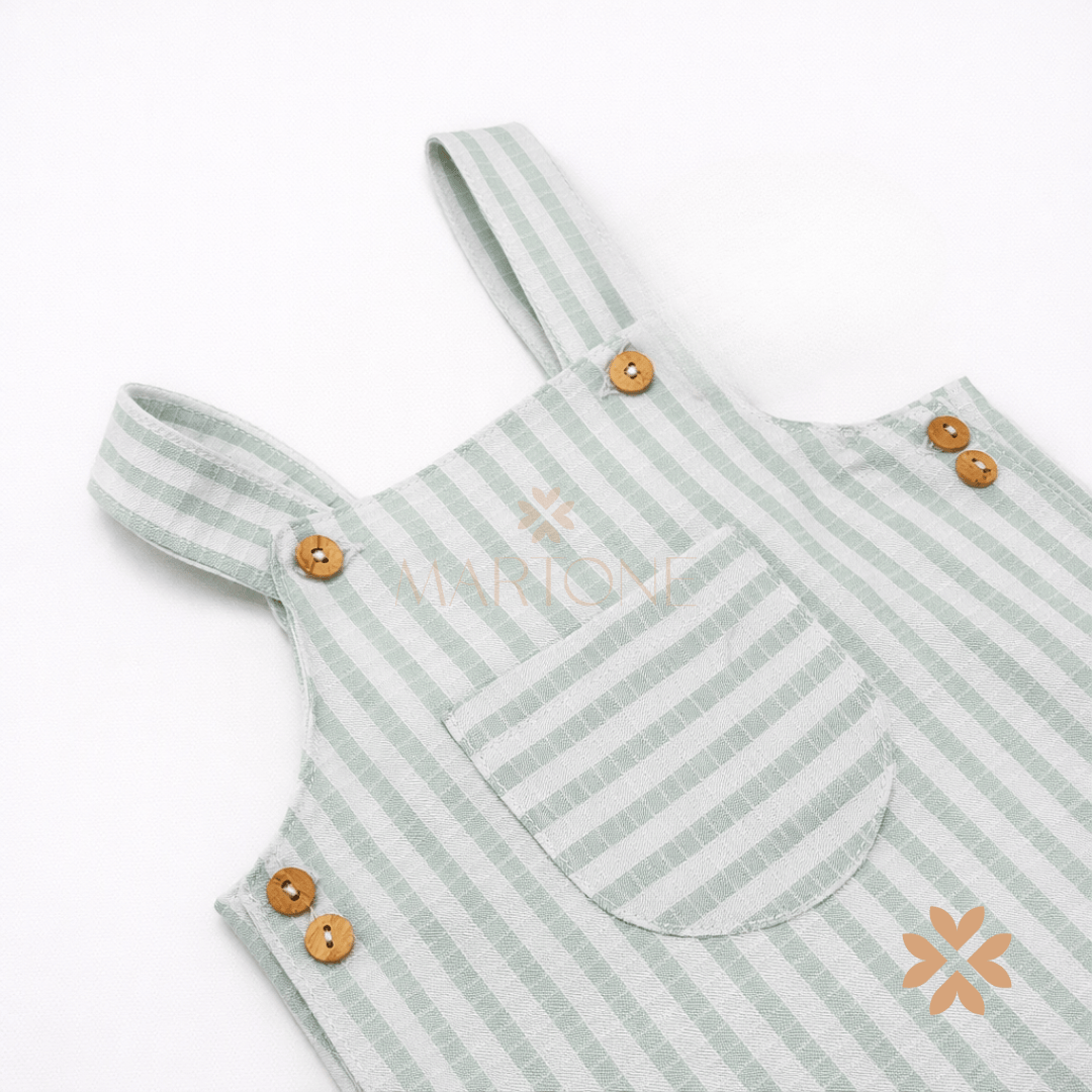 Salopette corta righe - Baby Fashion