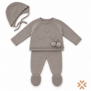 utina Spezzata in Maglia con Cuffietta - Baby Fashion