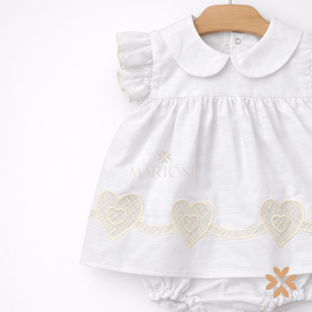 Abitino con culotte in cotone batista - Barcellino