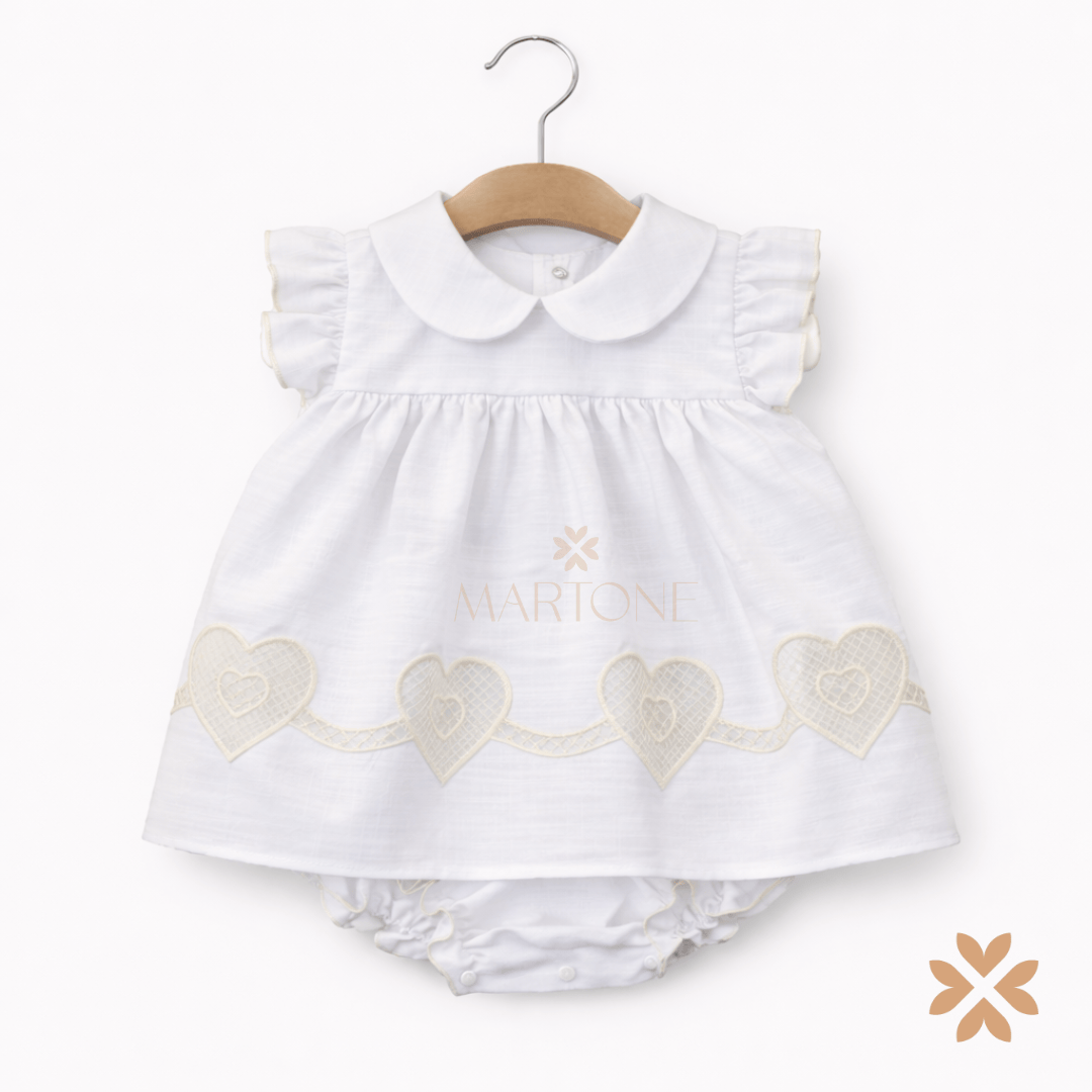 Abitino con culotte in cotone batista - Barcellino