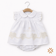 Abitino con culotte in cotone batista - Barcellino