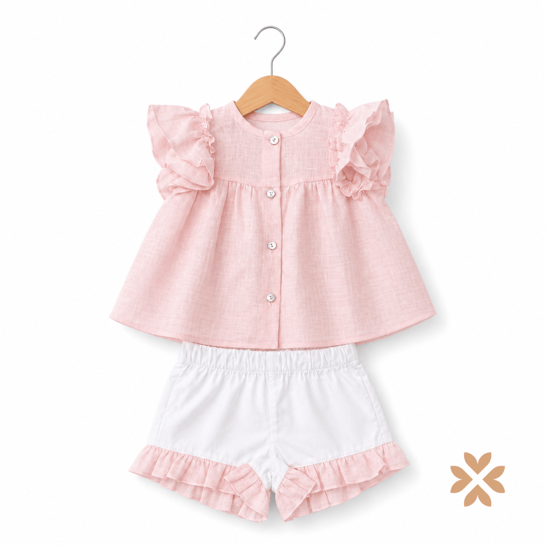 Blusa e short in lino - Barcellino