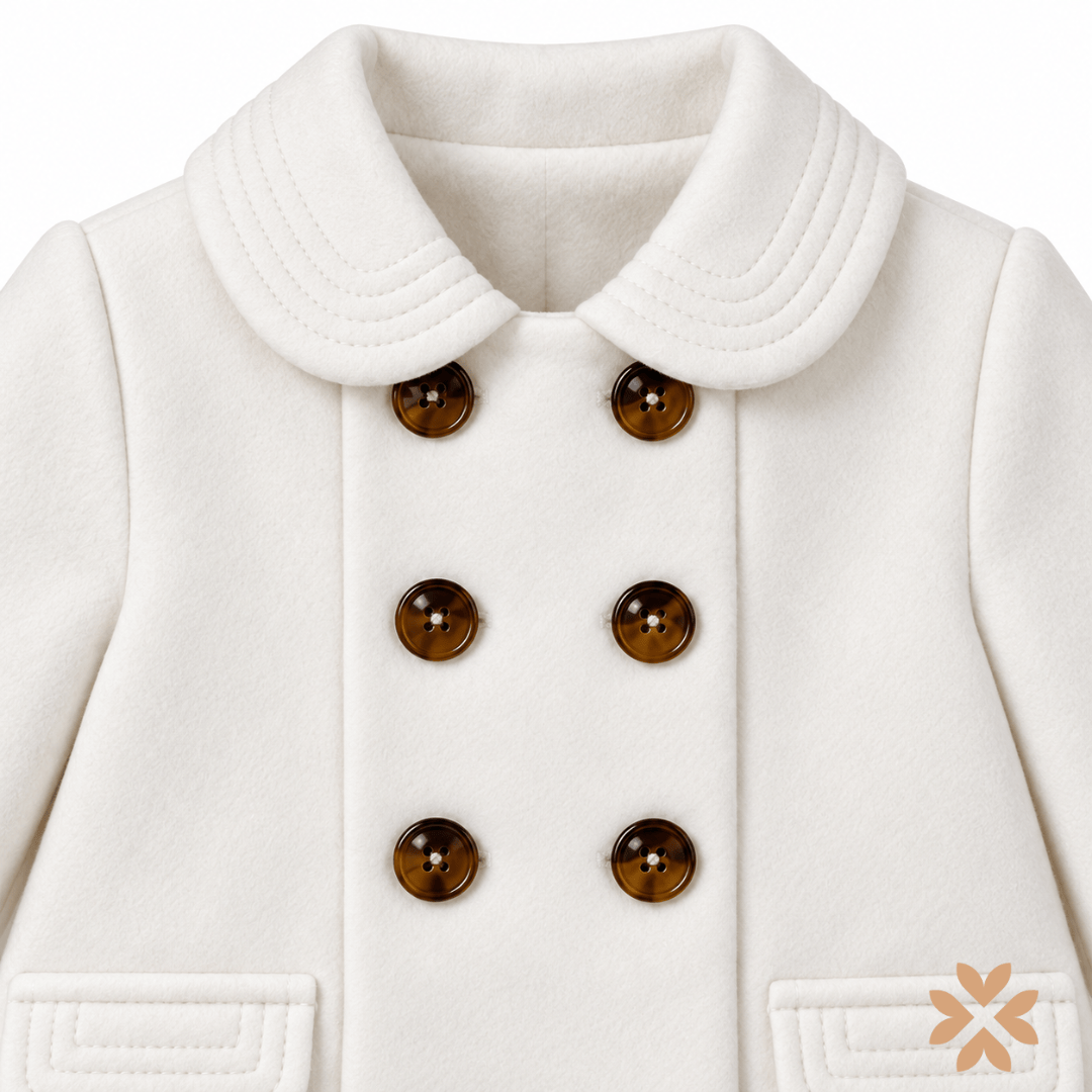 Cappotto doppiopetto bianco - BBZ Creaciones