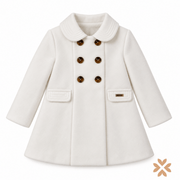 Cappotto doppiopetto bianco - BBZ Creaciones