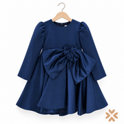 Abito Blu in Mikado - Bimbalò