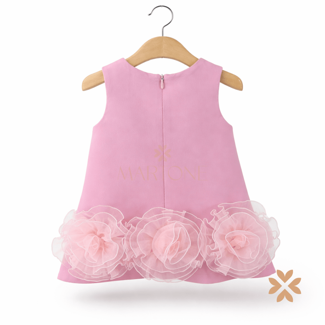 Abito con rose in organza - Bimbalò