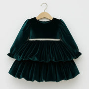 Abito in velluto a palloncino - Bimbalò