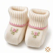 Coperta in Lana con Cuore Floreale - Bimbalò