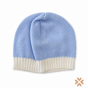 Cappellino in Lana Celeste e Panna - Bimbalò